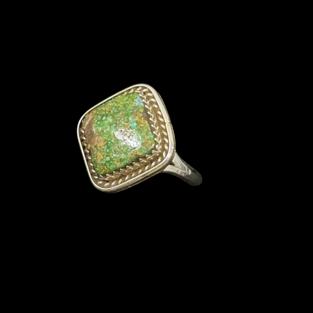 Sterling Silver and Turquoise Ring by Nelson Morgan