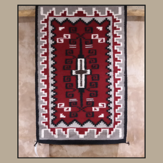 Navajo Ganado Rug by Anna White – 38” x 24”
