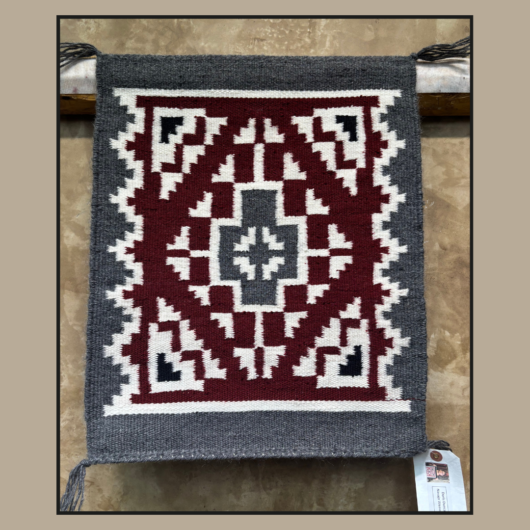 Navajo Ganado Rug by Doris Duncan | Handwoven Native American Textile