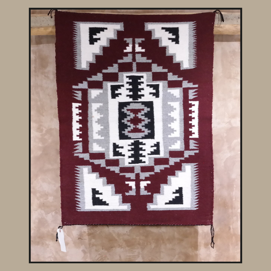 Navajo Ganado Rug by Louise Willie – 40” x 29”