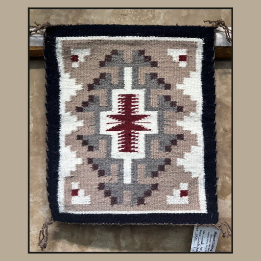 Navajo Ganado Rug by Laberta Yazzie | Handwoven Native American Textile