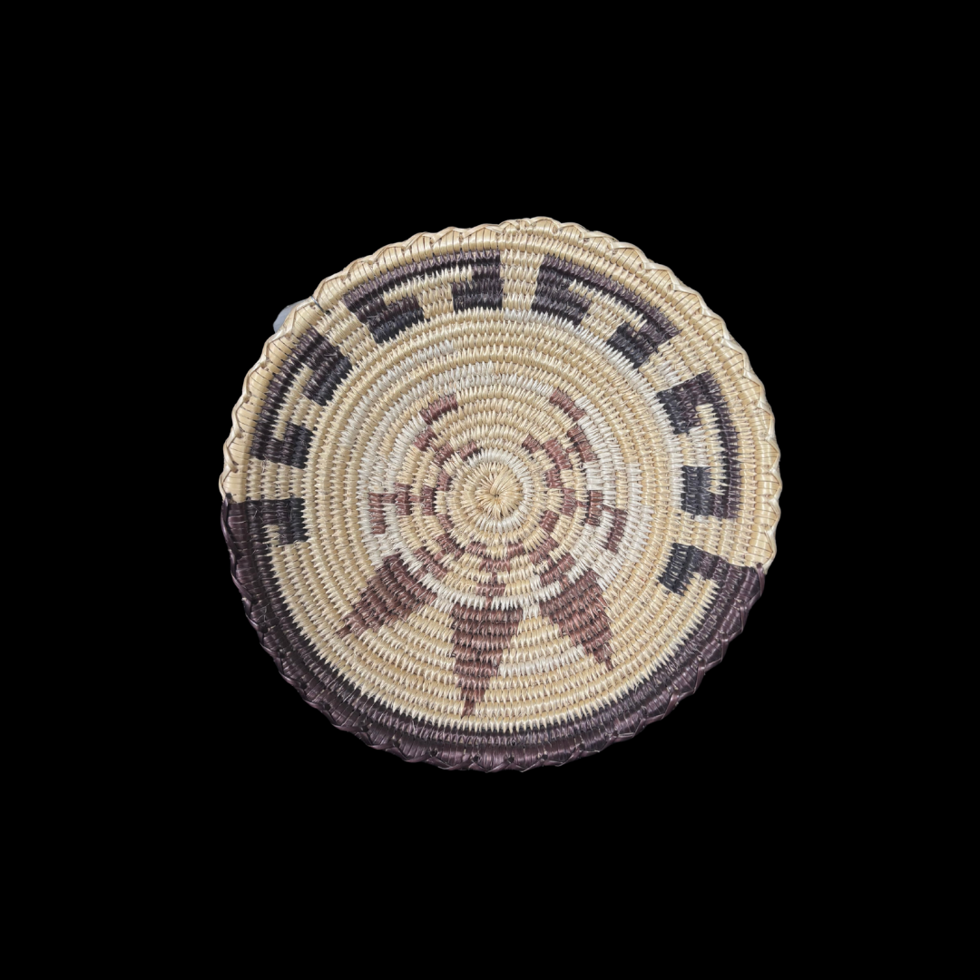 Vintage Navajo Woven Basket by Lavern Owl