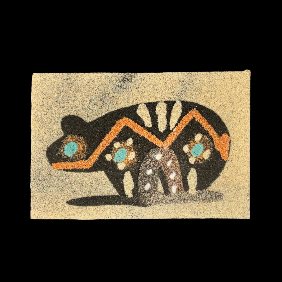 2" x 3" Navajo Sand Painting Magnet – Handmade Native American Art