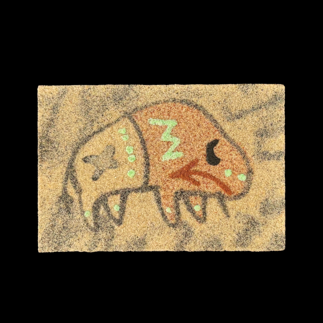 2" x 3" Navajo Sand Painting Magnet – Handmade Native American Art
