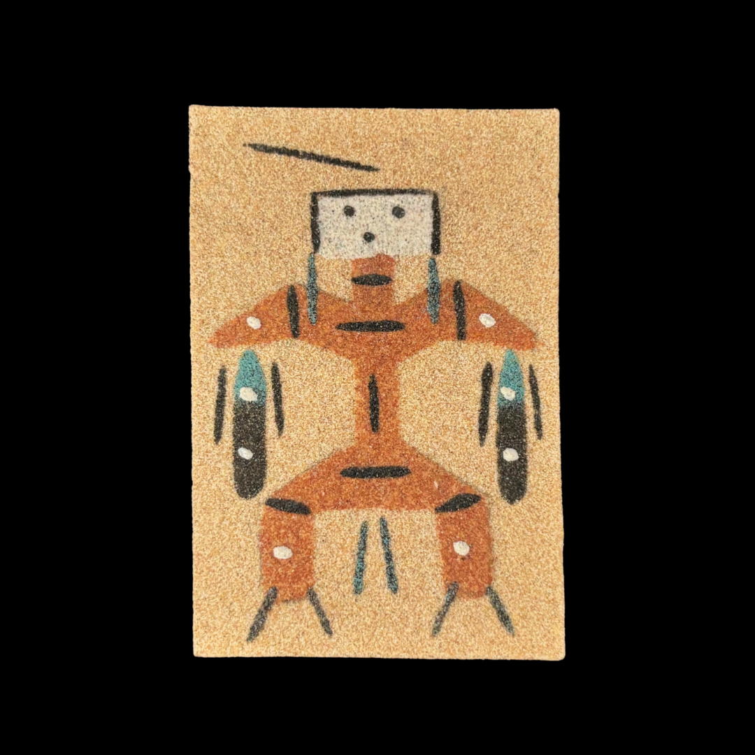 2" x 3" Navajo Sand Painting Magnet – Handmade Native American Art