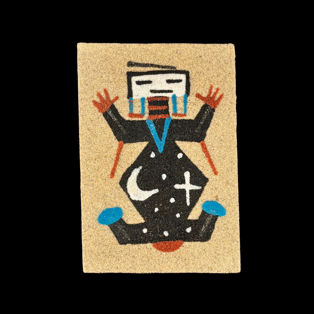 2" x 3" Navajo Sand Painting Magnet – Handmade Native American Art