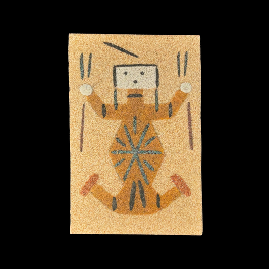 2" x 3" Navajo Sand Painting Magnet – Handmade Native American Art