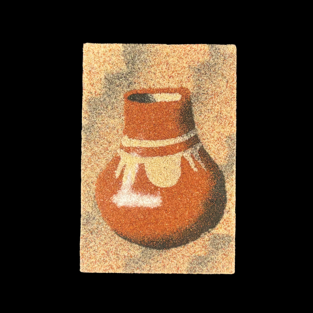 2" x 3" Navajo Sand Painting Magnet – Handmade Native American Art