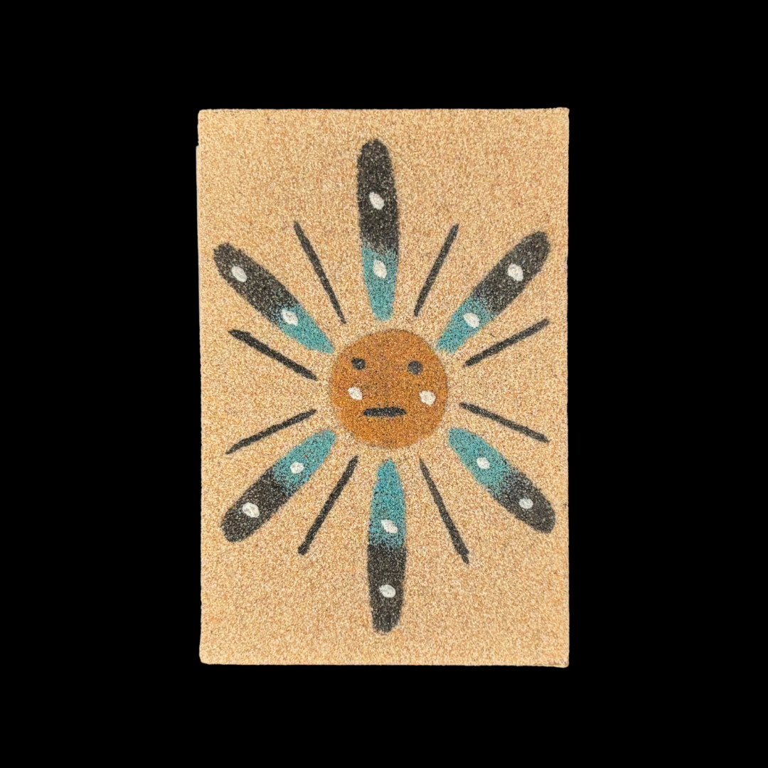2" x 3" Navajo Sand Painting Magnet – Handmade Native American Art
