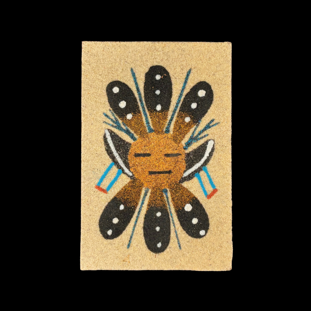 2" x 3" Navajo Sand Painting Magnet – Handmade Native American Art