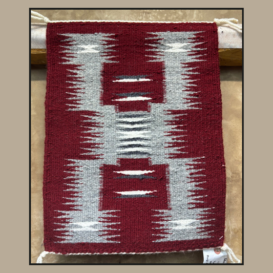 Navajo Storm Pattern Rug by Angelina Yazzie | Handwoven Native American Textile