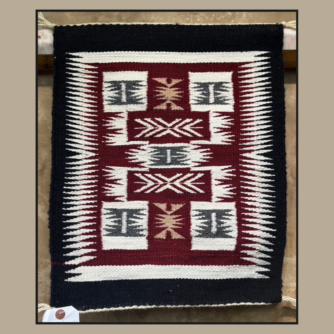 Navajo Storm Pattern Rug by Doris Duncan | Handwoven Native American Textile