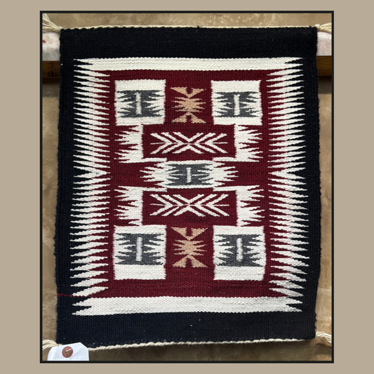 Navajo Storm Pattern Rug by Doris Duncan | Handwoven Native American Textile
