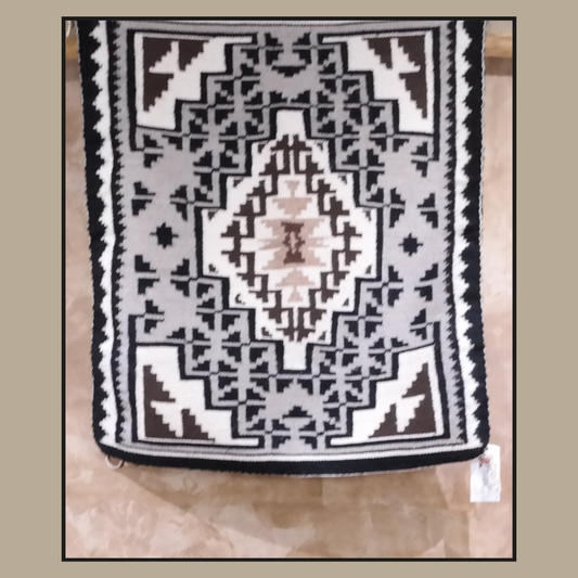 Navajo Two Grey Hills Rug by Shirley Lopez – 35” x 30”