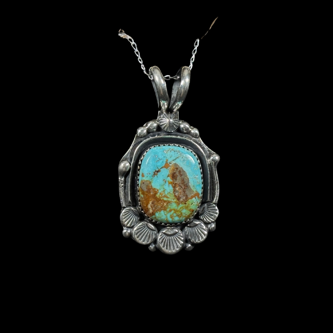 Sonoran Gold Turquoise Pendant by Jeanette Dale