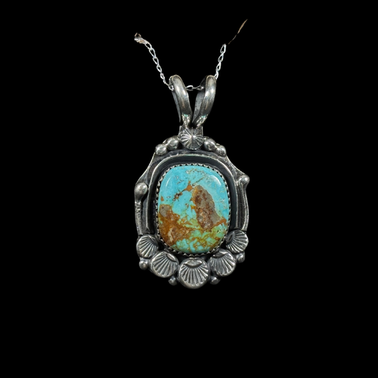 Sonoran Gold Turquoise Pendant by Jeanette Dale