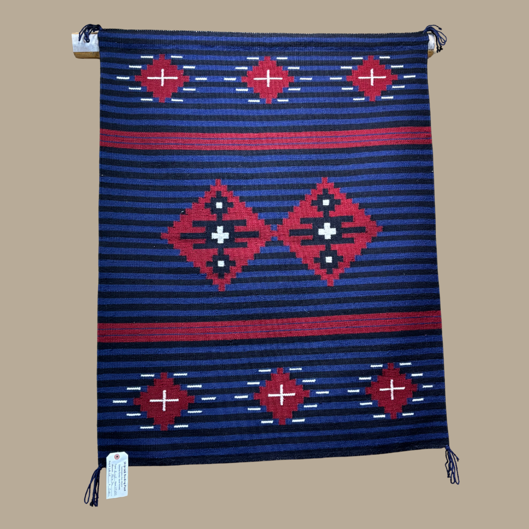 Authentic Revival Navajo Rug by Ofelia Joe | Handmade 47" x 37"