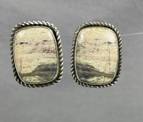Rose Swett Navajo jasper earrings